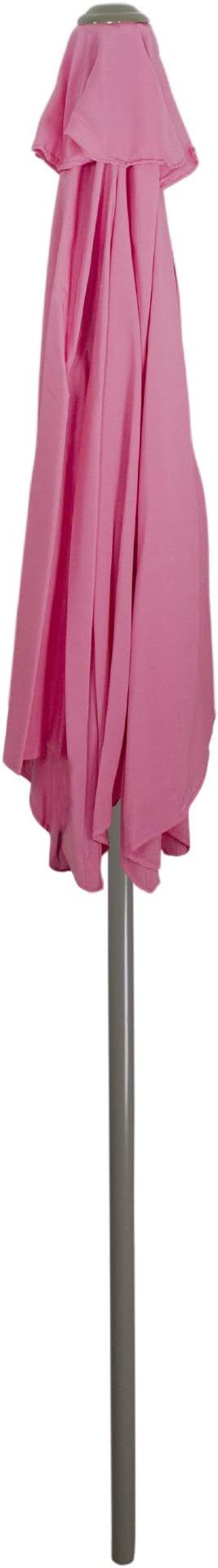 Northlight 7.5ft Outdoor Patio Market Umbrella with Hand Crank, Pink