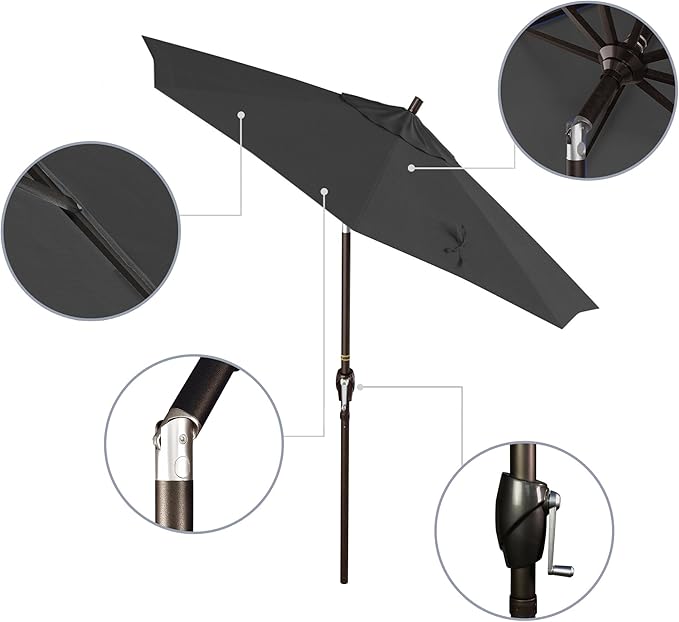 California Umbrella 7.5' Round Aluminum Market Umbrella