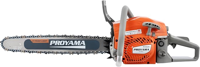 PROYAMA 62CC Gas Powered Chainsaw, 20 Inch 2-Cycle Petrol Handheld Cordless Chain Saw, Gas Chainsaws for Tree Wood Cutting
