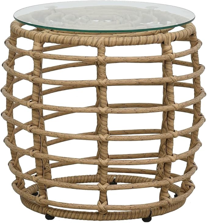 Bistro Set,Patio Lounge Set,Outdoor Furniture,Outdoor Furniture Sets,Patio Conversation Sets,for Garden,Deck,Backyard,3 Piece Poly Rattan Oak