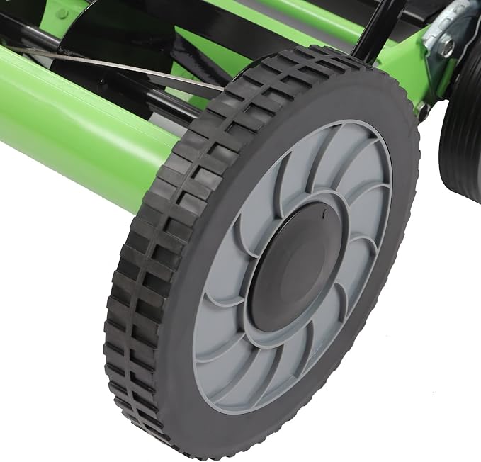 Reel Mower Cylinder Lawnmower Push Reel Lawn Mower with Grass Catcher Universal Manual Lawn Mower w/Grass Catcher Adjustable Cutting Height Detachable Design Push Lawn Mower Green