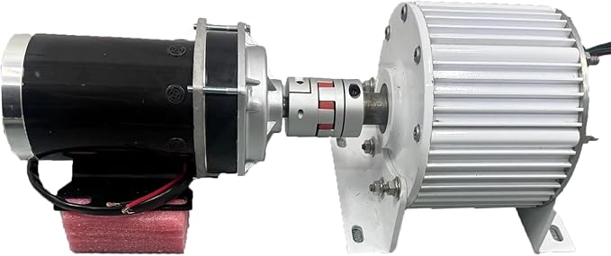 10KW Low-Speed 3-Phase Permanent Magnet Generator (12V-380V) with DC Drive Motor (DC-48V+AC120V)