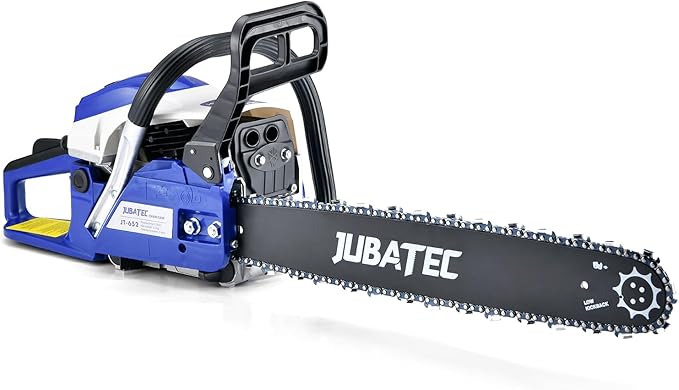 58cc Gas Chainsaw 20-Inch Guide Bar 2-Cycle Gas Powered Chain Saw with Anti-Vibration Handle for Wood Cutting Tree Trimming Farm and Garden Use