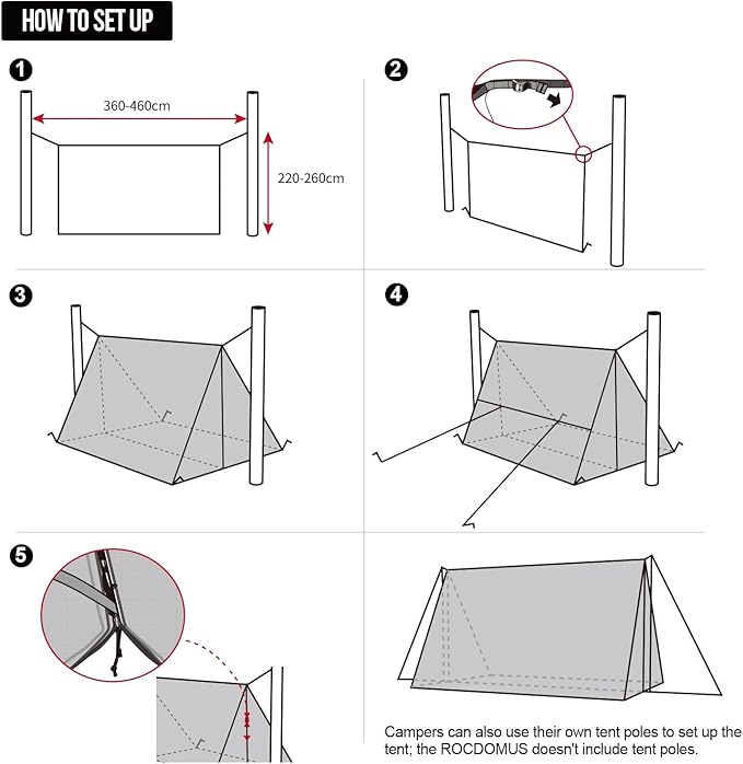 OneTigris ROCDOMUS Hammock Hot Tent + Hideout Hammock Underquilt