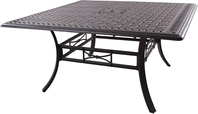Darlee Series 88 Square Patio Counter Height Table in Antique Bronze