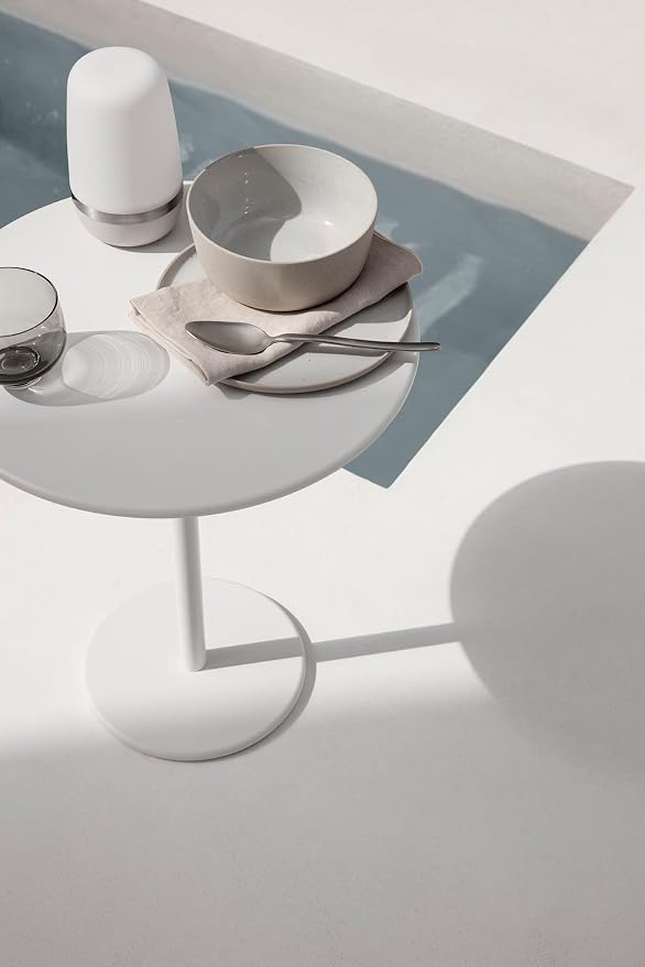 Blomus Stay Outdoor Side Table, 45x40cm / 17.7x15.8in, White