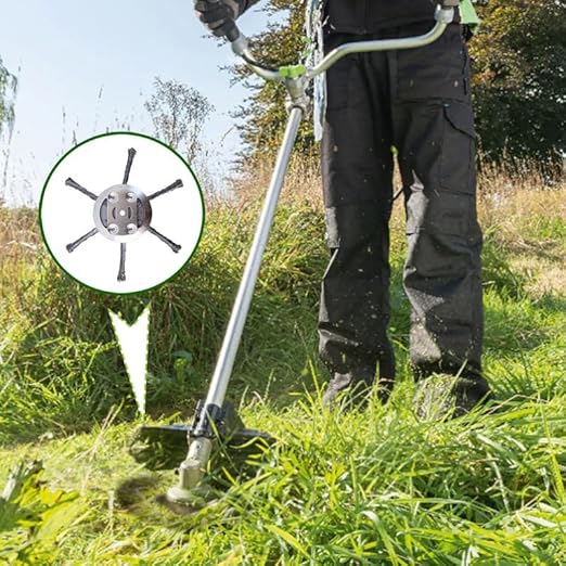 Professional Weed Brush for Brush Cutter |Weed Brush for Brush Cutter Lawn Trimmer, Steel Wire Round Brush Garden Accessories, Steel Wire Grass Trimmer Head