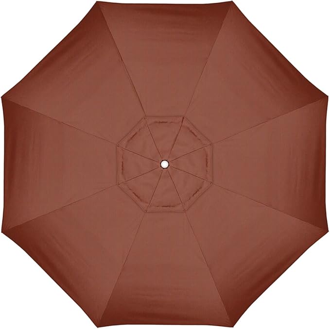 California Umbrella Replacement Canopy Cover in Terracotta Olefin Umbrella, 11' Round