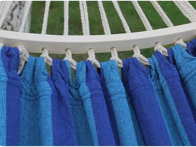 Outdoor hammocks Swing， Hammock Outdoor Camping Double Anti-Rollover Stick Canvas Camping Swing College Student Dormitory Hanging (Color : D, Size : 200 * 100cm) (Color : D, Size : 200 * 100cm)