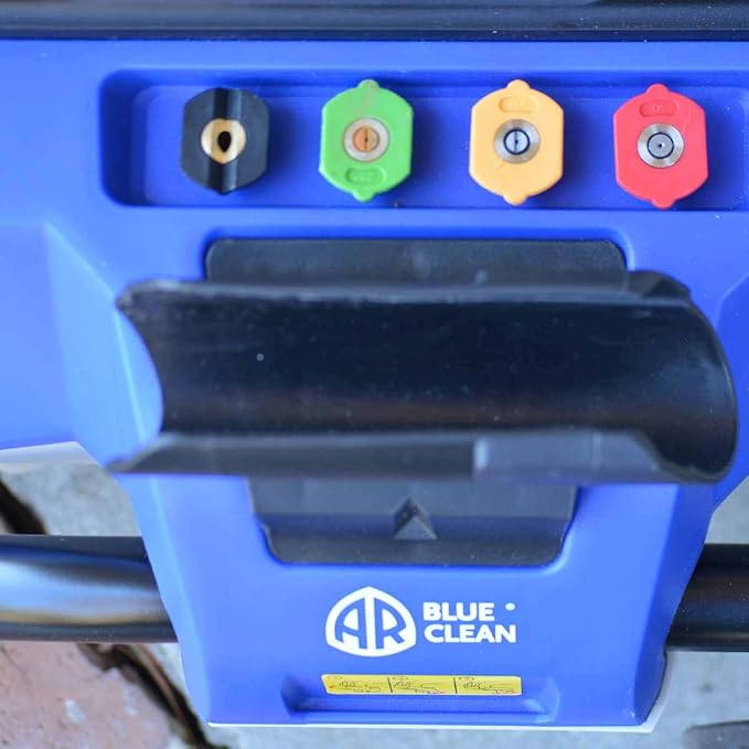 AR Blue Clean AR2N1 Electric Pressure Washer-2050 PSI, 1.4 GPM, 13 Amps Quick Connect Accessories, 2 in 1 Detachable Cart, On Board Storage, Portable Pressure Washer, High Pressure, Car, Patio