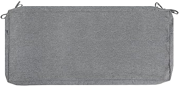 FUNHOME Outdoor Bench Cushion Covers,45" x 18" x 3", No Insert! Patio Cushion Covers Replacement for Outdoor Furniture,Water Resistant Patio Loveseat Cushion Covers1 Pack, Grey (Covers ONLY)