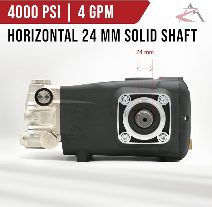 The ROP Shop OEM Annovi Reverberi Horizontal Pump for Pressure Washer for Graco 4043BD 262297, 24mm