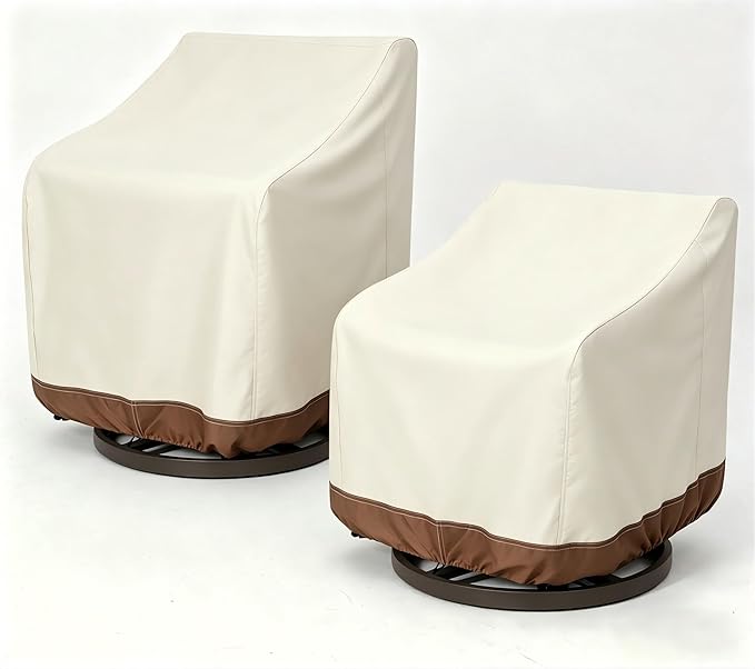 Chair Covers Lounge Deep Seat Cover, Heavy Duty and Waterproof Outdoor Lawn Patio Furniture Covers (2 Pack)