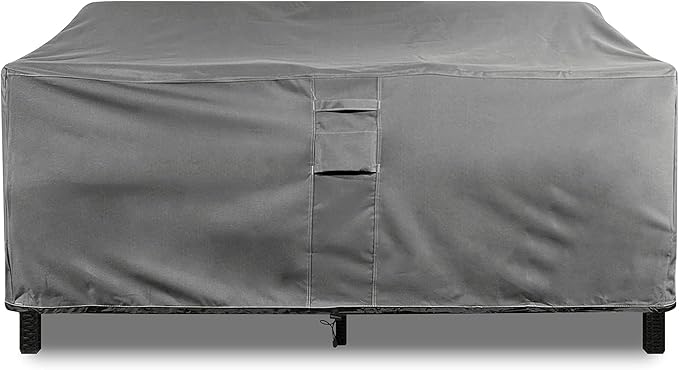 KHOMO GEAR - Outdoor Couch Cover Patio Furniture Covers Waterproof Loveseat Cover - for Wide Love Seats - 104" Length x 41" Depth