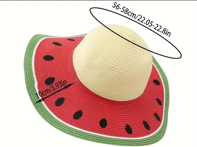 Generic Rainbow Pattern Hammock, Includes Shoulder Bag, Giant Size Towel, Watermelon Pattern Straw Hat, Watermelon Shaped Earrings. Maximum Weight Recommendation: 450 Pounds.