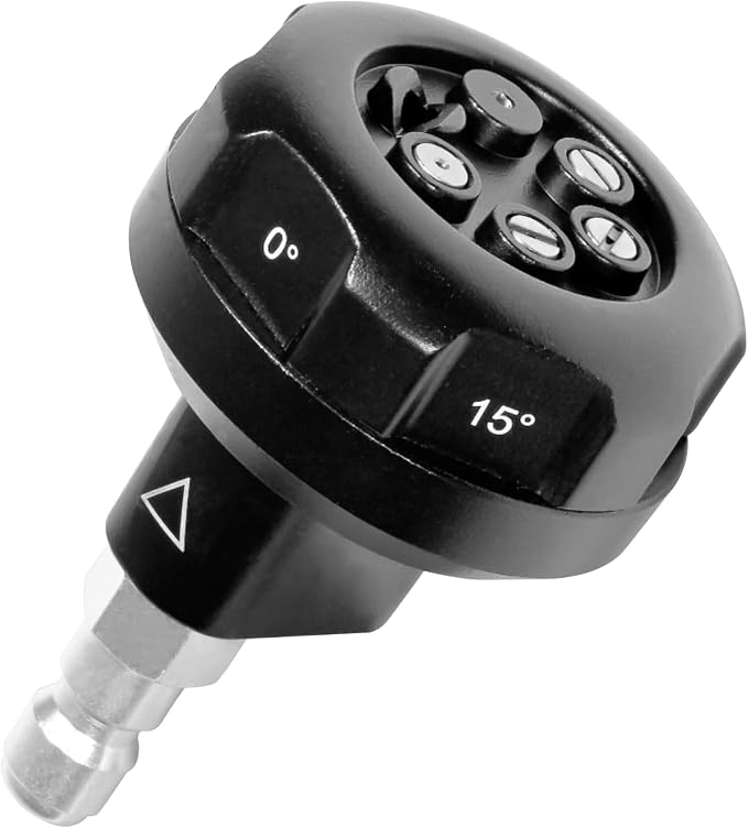 Giraffe Tools Adjustable 6-in-1 Quick Changeover, Power Washer Nozzle, 1/4" Quick Connect, 4000 PSI