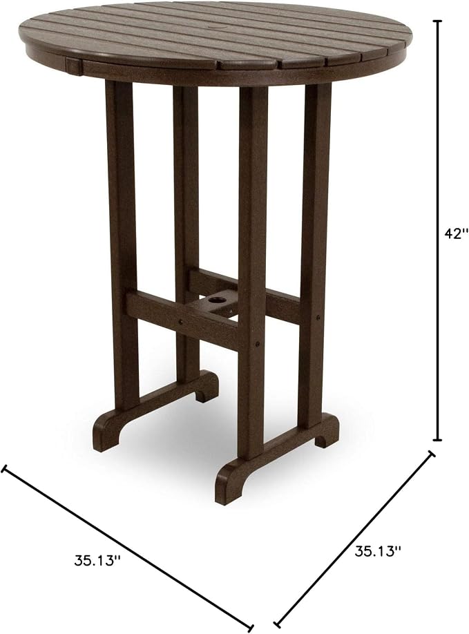 Ivy Terrace Classics Round 36" Bar Table Black