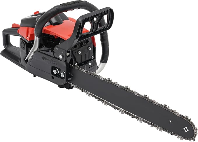 18Inch Gas Chainsaw 28CC 2-Stroke Gas Powered Chain Saw Single Cylinder Air Cooling for Farm Garden Park Forest