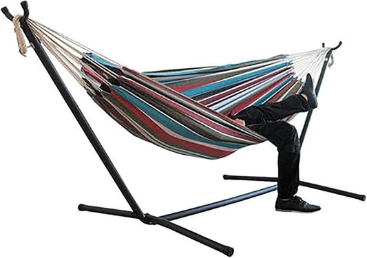 Camping Hammock Bed Camping Hammock with Stand Home Indoor and Outdoor Portable Detachable Folding Swing for Ideal for Beach Travel Hammock Swing (Color : 3)
