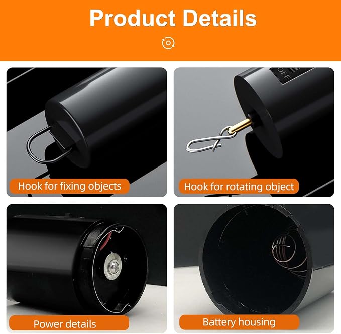 4 Pack Wind Spinner Motor Hanging Display Motor Battery Operated 20 RPM Rotating Motor Multi-Purposes for Wind Spinner Mobile Yard Decor Hanging Ornament Outdoor Sculptures-Medium Speed (4 Pcs Black) | Multi-Purposes for Wind Spinner Mobile Yard Decor ...