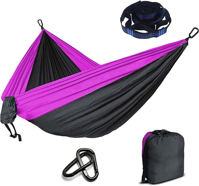 Camping Hammocks for Outside, Double Hammock Chair Outdoor, Portable Hammock for Trees, Hammocks for Outside Heavy Duty, for Beach, Backyard, Patio