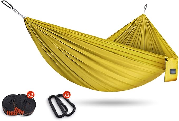 Camping Hammock, Camping Hammock Double & Single 260×140cm Portable Hammocks Lightweight Nylon Parachute Hammocks for Backpacking, Travel, Beach, Backyard, Patio, Hiking(#8)