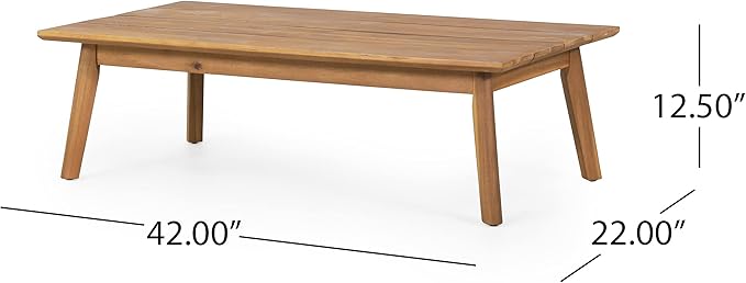 Christopher Knight Home Ellendale Chat Set, White + Teak