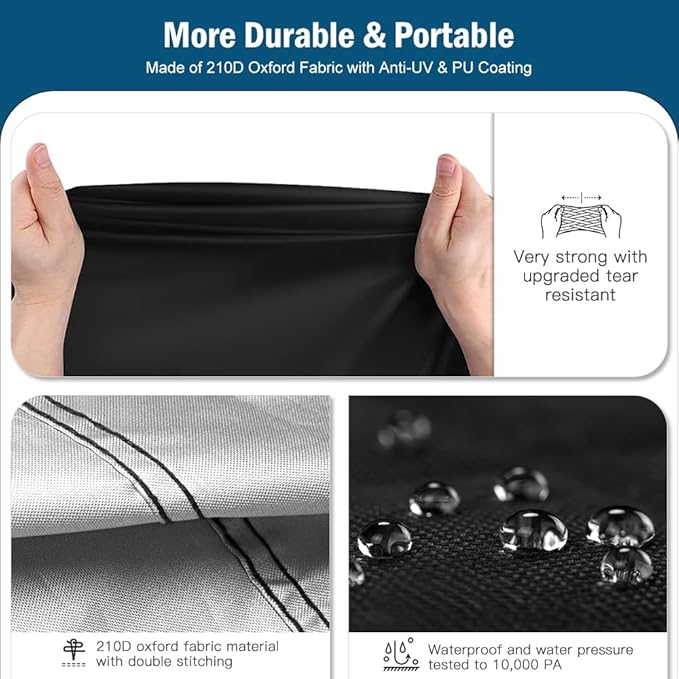 Outdoor Swing Cover 3 Triple Seater Waterproof Patio Swing Canopy Cover Hammock Covers Porch Swing Cover Replacement Hammock Glider Chair Cover Garden Furniture Swing Chair All Weather Protection