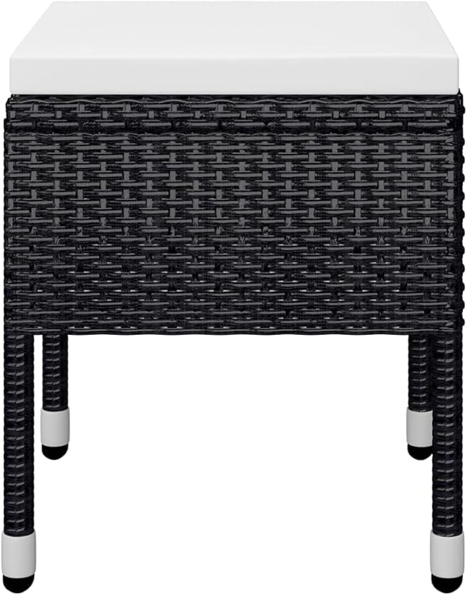5 Piece Patio Dining Set, Sectional Sofa Outdoor Lounge Sets Front Porch Furniture Patio Conversation Set for Garden Negotiation Area Poolside Piazza Black
