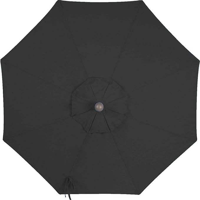 11ft Patio Umbrella Replacement Canopy Market Umbrella Top Outdoor Umbrella Canopy with 8 Ribs