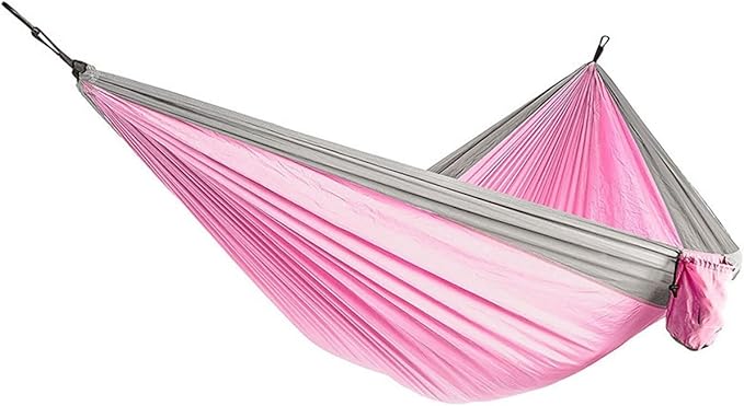 Soft Backpacking Hammock, with Straps and Carabiners Camping Breathble Hammock, Portable Lightweight Nylon Hammock, for Camping Garden Beach (Color : C, Size : 260x140cm)