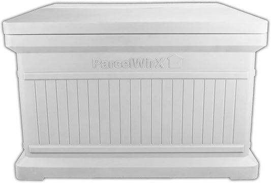 RTS Home Accents ParcelWirx Premium Horizontal Storage Cabinet/Package Delivery Box with Lift Off Lid, Slate Grey