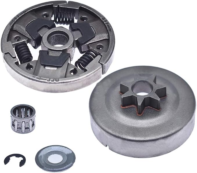 0.325 Inch 7T Clutch Drum Sprocket Bearing E-Clip Washer Kit Replacement for Stihl MS271 MS291 Chainsaws 1121-160-2051 1141-640-2001
