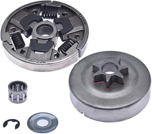 0.325 Inch 7T Clutch Drum Sprocket Bearing E-Clip Washer Kit Replacement for Stihl MS271 MS291 Chainsaws 1121-160-2051 1141-640-2001