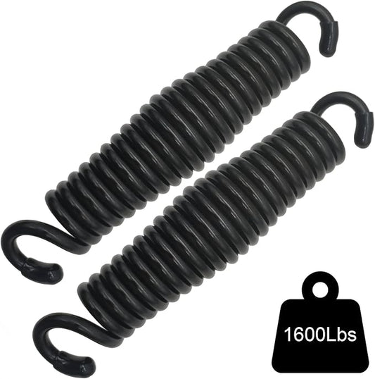 Hammock Chair Porch Swing Springs - Pack of 2 Black Spring 1600Lbs Heavy Duty Hanger Ceiling Mount Spring(Pack of 2)