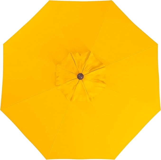 California Umbrella 9' Premium Commercial Hardwood Patio Umbrella, Manual Lift With Olefin Kiwi Fabric