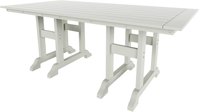 WestinTrends Malibu 71" Outdoor Patio Dining Table, Sand