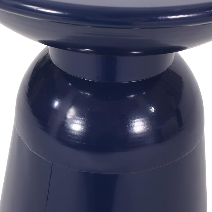 Christopher Knight Home Pelon Outdoor Side Tables - Navy Blue (Set of 2)
