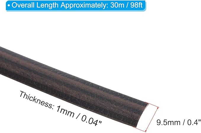 PATIKIL Wicker Repair Kit, 30m/98ft PE Rattan Replacement DIY Set for Fixing Furniture, Patio Furniture, Coffee