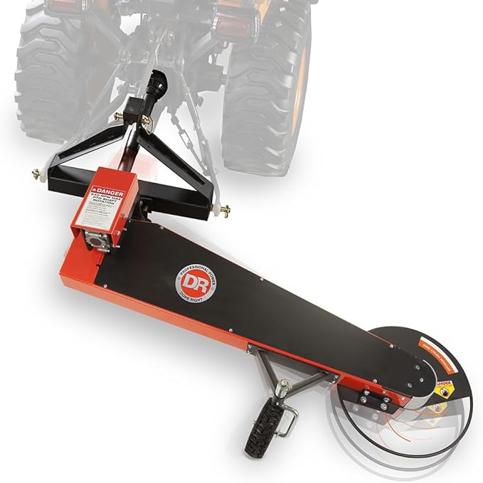 TT130003PN PRO XLP 3-Point Hitch Trimmer Mower, 10.30 ft/lb DR Engine, 22" Cutting Width, Electric Start, 5 Different Cutting, No Wrapping, Cast Aluminum Nose Plate, Cast Aluminum Nose Plate