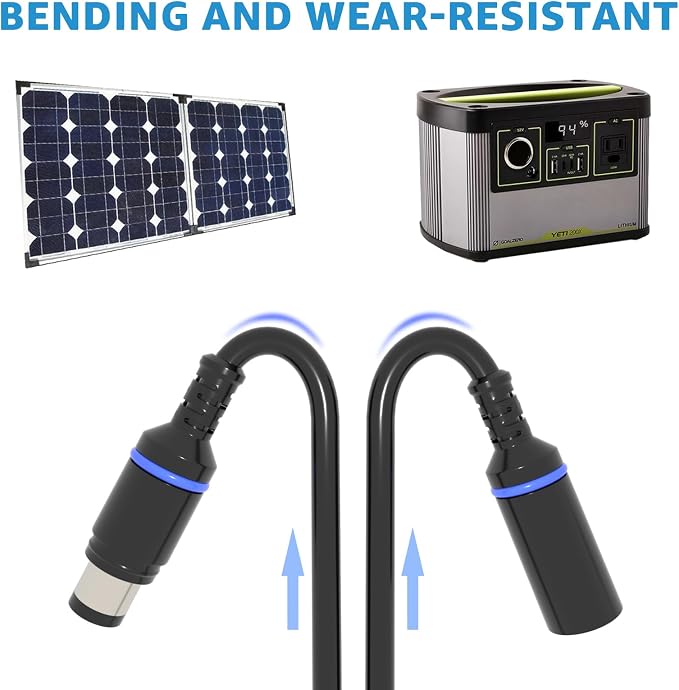 Extra Long 20Ft Extension Cable DC 8mm Power Cord to Connect Solar Panels to Each Other Or Can Be Used to Connect Panels,Compatible with Goal Zero Yeti for Solar Generator Portable Power Station