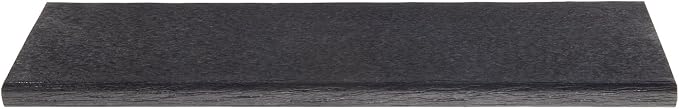 POLYWOOD GNB48BL Vineyard 48" Bench, Black & SBT18BL South Beach 18" Outdoor Side Table, Black