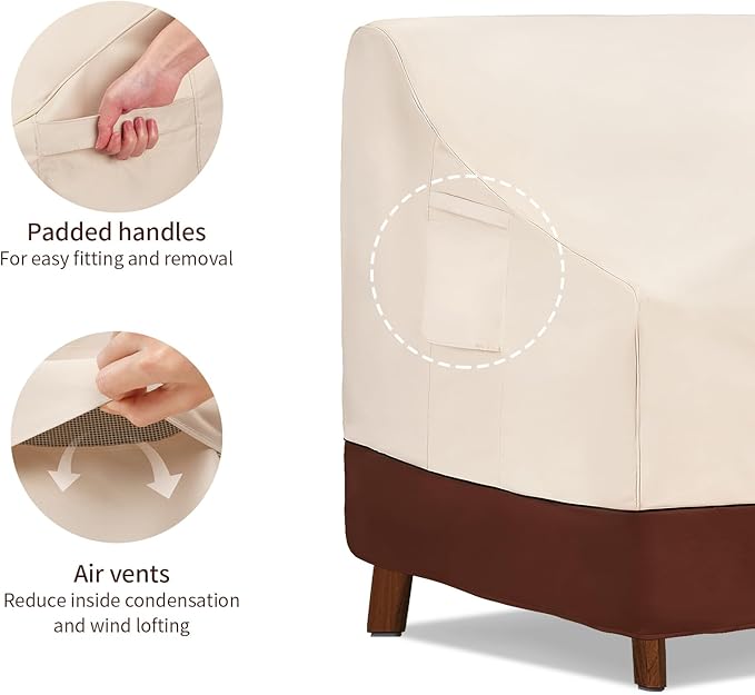 Patio Furniture Covers Waterproof,Outdoor Sofa Covers for Loveseat Fits up to 62W x 38D x 35H inches