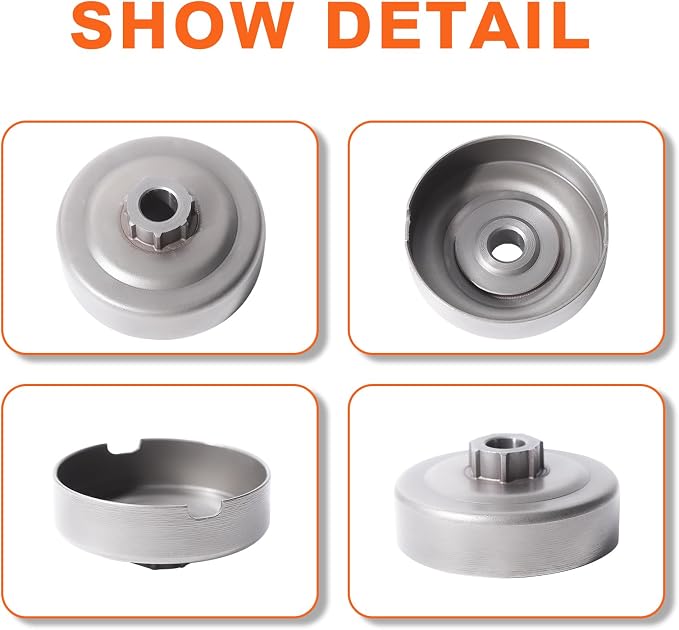 3/8"-7T Clutch Drum E-clip Kit 99944400395 For Echo Chainsaw CS-352 CS-310 305S, Clutch Drum, Washer, E-clip, Rim Sprocket.