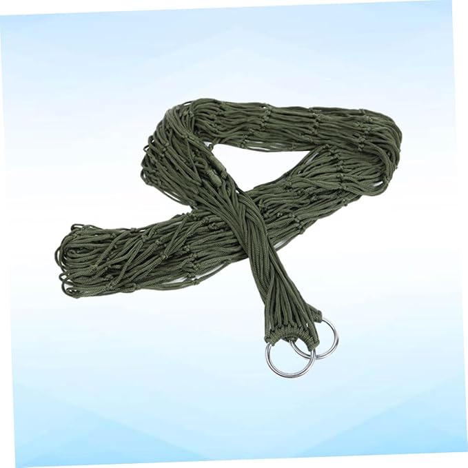 Yardwe Nylon Hammock for Outside Hammock Outdoor Leisure Bed Swing Portable Easy to Carry for Pool Lake