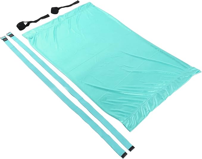 Yoga Hammock Handstand Split Leg Stretchable Aerial Yoga Swing, Adjustable Portable Elastic Hammock with Door Anchors and Straps for Home Gym Yoga Training (Blue)