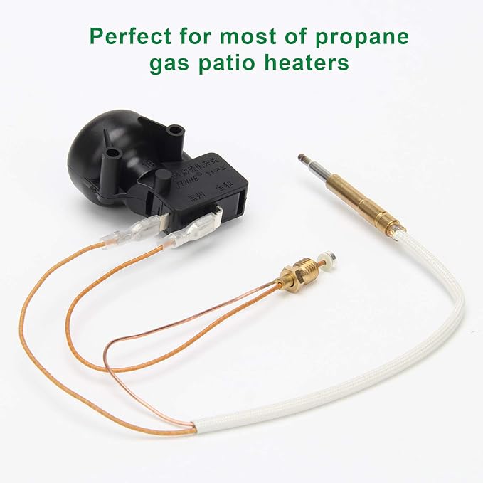 Coolrunner Gas Patio Heater Repair Replacement Parts Outdoor Heaters Safety Kits Thermocouple (M8 x1) and FD4 Dump Switch for Propane Gas Patio Heater