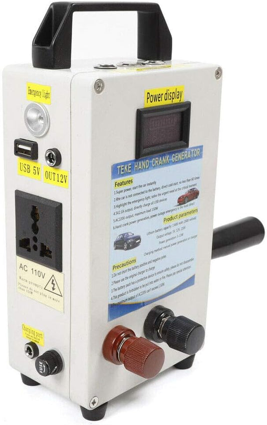 DONSU 150W Hand Crank USB Charger Generator Portable Power Supply Phone Charger Outdoor Travel Emergency Power Supply USA