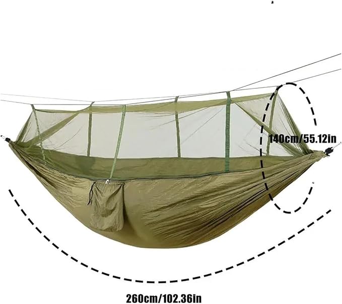 Hammocks, 2 Person Hammock Tent 2 Person Hammock with Net Mesh Design Outdoor Must-Haves for Backpacking Hiking Beach Patio Camping,for Outside