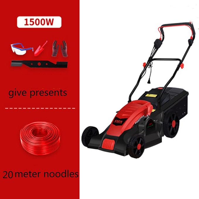 1500W New Type Corded Electric Lawnmower Small Household New Lawn Mower School Factory Hand Push Multifunction Lawn Mower C zhengzilu